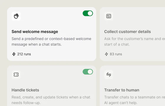 AI Agent skills for welcoming visitors, collecting details, and handling tickets