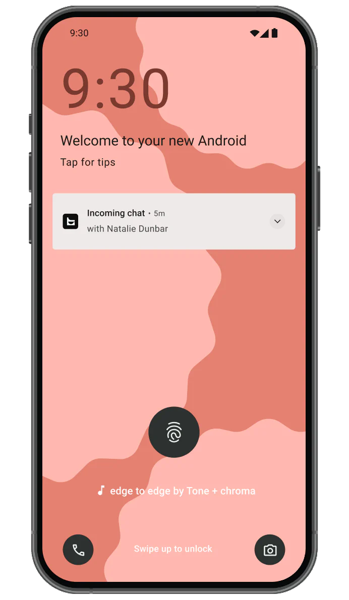 Android live chat app notifications