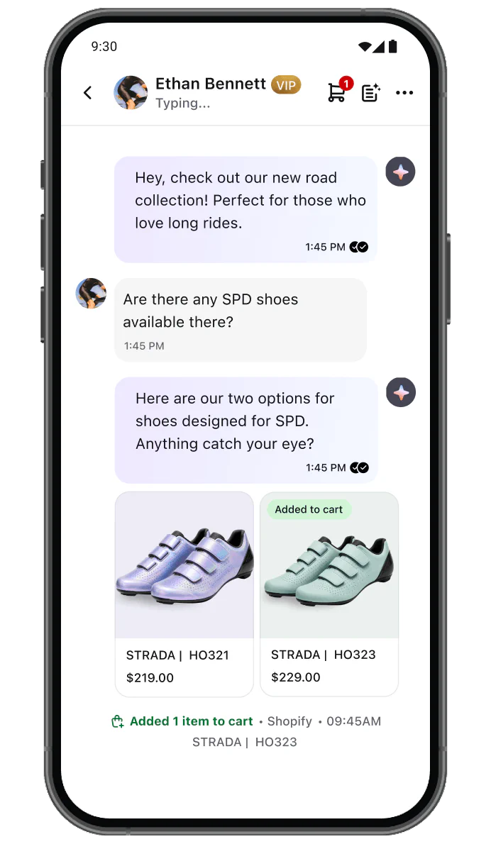Visitors list view in LiveChat® for Android