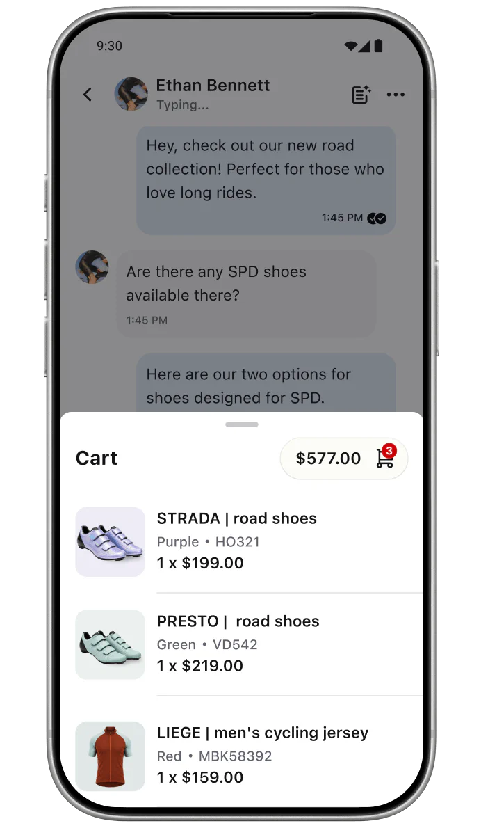 Chat history in the LiveChat® app for Android