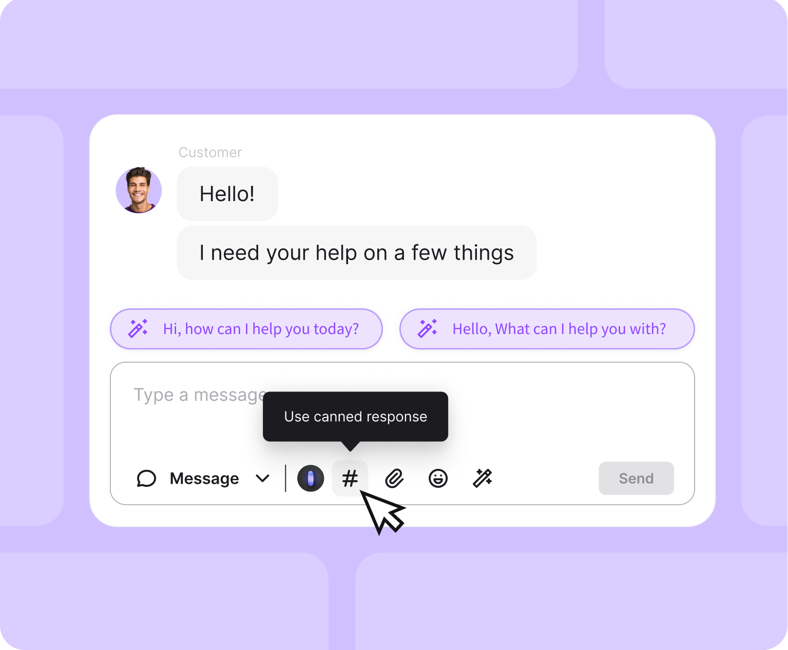 AI-powered reply assistant
